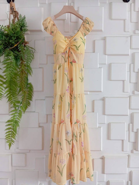 Summer Floral Long Maxi Dress